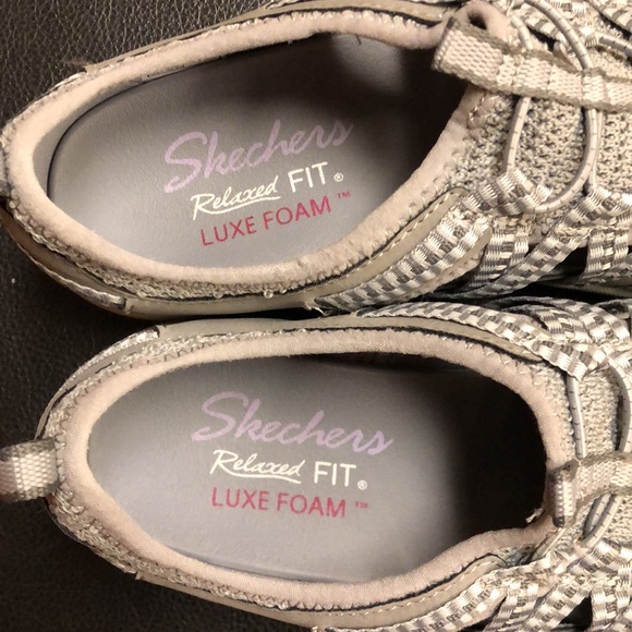 Sketchers relaxed fit luxe foam grey size 7 - Picture 6 of 7